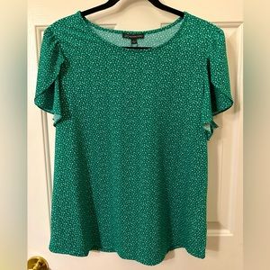 NWT Adrianna Papell Green Blouse